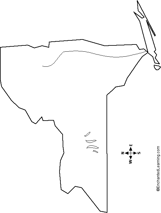 outline map of New York