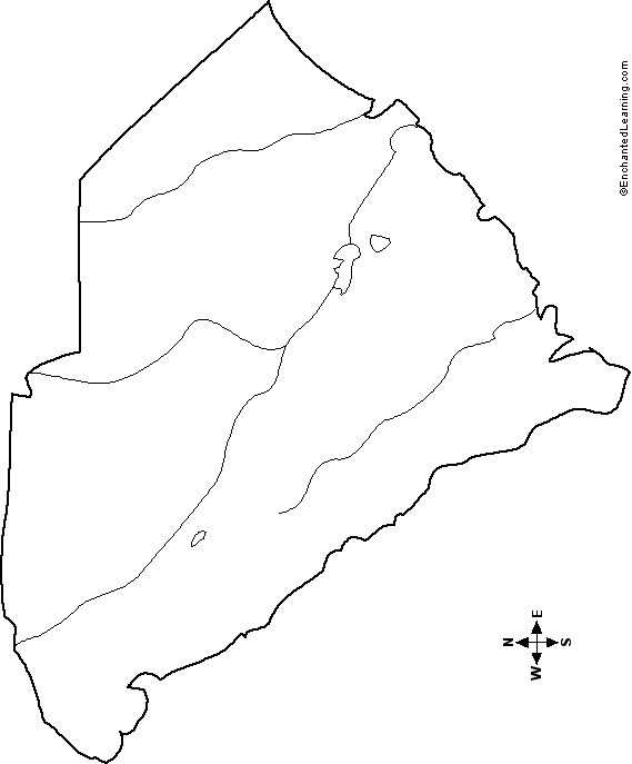 outline map of South Carolina