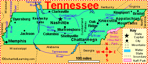 tennessee map