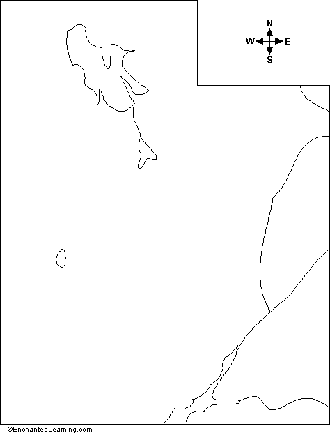 outline map of Utah