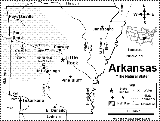 Search result: 'Arkansas Map/Quiz Printout'