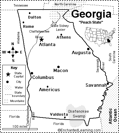 Search result: 'Georgia Map/Quiz Printout'