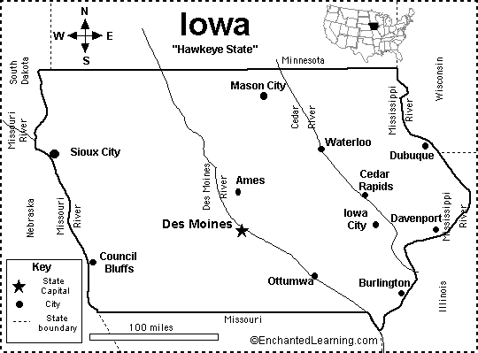 Search result: 'Iowa Map/Quiz Printout'