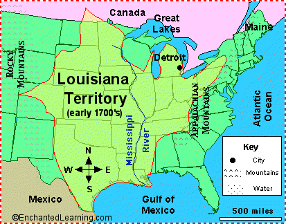 Map of the Louisiana Territory