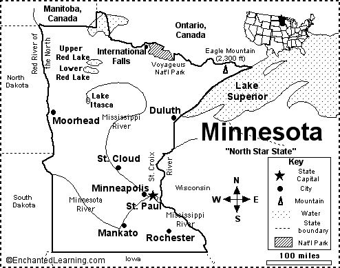 Search result: 'Minnesota Map/Quiz Printout'