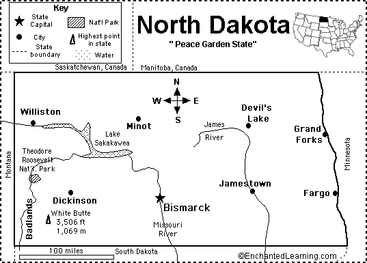 Search result: 'North Dakota Map/Quiz Printout'
