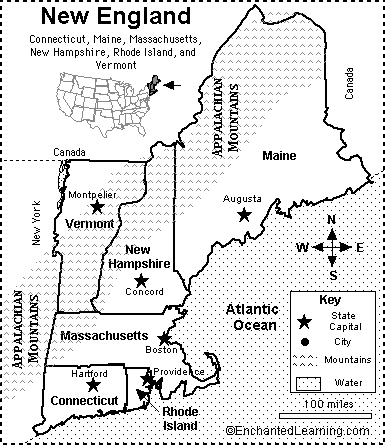 blank northeastern map