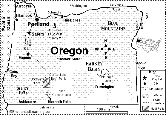 Search result: 'Oregon Map/Quiz Printout'