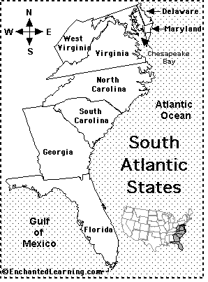 South Atlantic Map Quiz Printout Enchantedlearning Com
