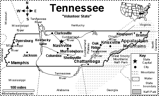 Search result: 'Tennessee Map/Quiz Printout'
