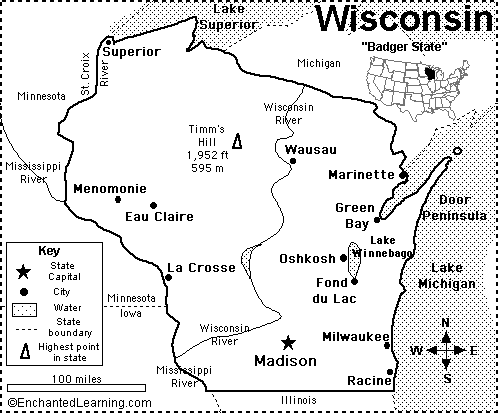 Search result: 'Wisconsin Map/Quiz Printout'