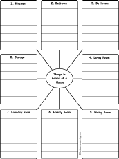 Search result: 'Write Things in Rooms of a House: Printable Worksheet'