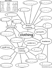 Search result: 'Clothing Word-Net Mystery Puzzle: Printable Worksheet'