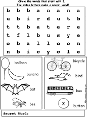 b words wordsearch