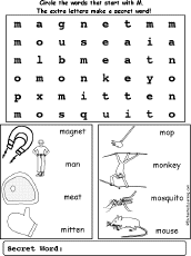 M words wordsearch