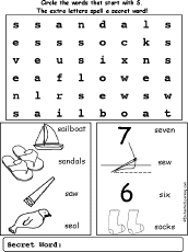 S words wordsearch