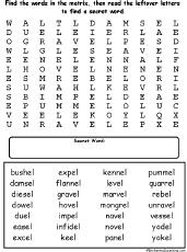 Winter wordsearch