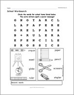 Search result: 'School Wordsearch'