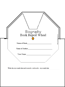 Search result: 'Biography Book Report Wheel: Printable Worksheet'
