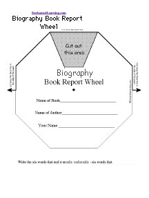 Search result: 'Biography Book Report Wheel - Top: Printable Worksheet'