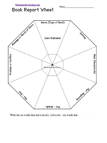 Search result: 'Fiction Book Report Wheel  - Bottom: Printable Worksheet'