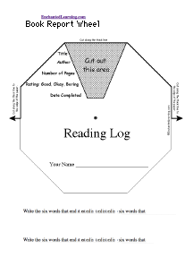 Search result: 'Reading Log Wheel - Top: Printable Worksheet'