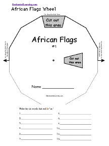 Search result: 'African Flags Wheel - Top: Printable Worksheet'