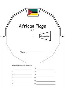 Search result: 'African Flags Wheel #2 : Printable Worksheet'