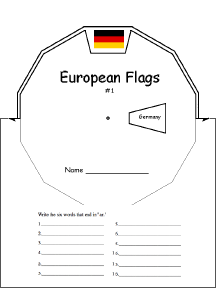 Search result: 'European Flags Wheel : Printable Worksheet'