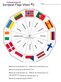 Search result: 'European Flags Wheel #2  - Bottom: Printable Worksheet'