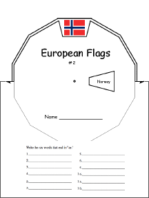 Search result: 'European Flags Wheel #2 : Printable Worksheet'