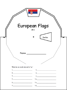 Search result: 'European Flags Wheel #3 : Printable Worksheet'