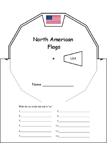 Search result: 'North American Flags Wheel : Printable Worksheet'