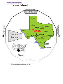 Search result: 'Texas Wheel - Top: Printable Worksheet'