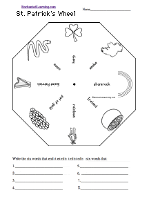 Search result: 'St. Patrick's Day Wheel  - Bottom: Printable Worksheet'