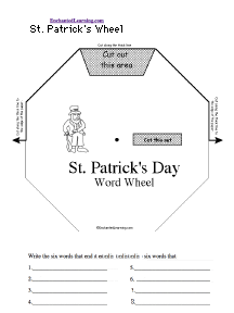 Search result: 'St. Patrick's Day Wheel  - Top: Printable Worksheet'