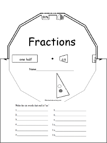Search result: 'Fractions Word Wheel : Printable Worksheet'