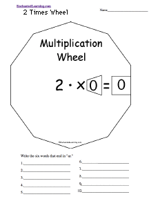 Search result: 'Two Times Wheel: Printable Worksheet'