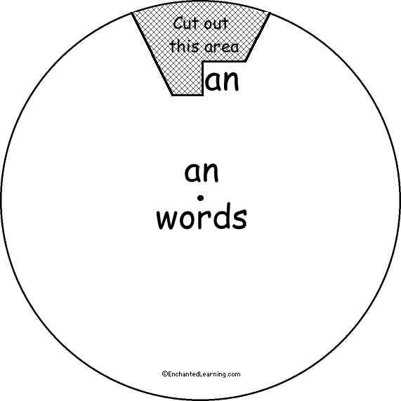 Search result: 'AN Word Wheel - Top: Printable Worksheet'