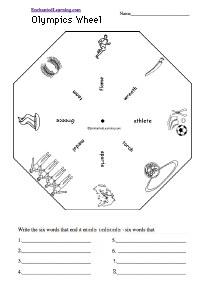 Search result: 'Olympics Wheel  - Bottom: Printable Worksheet'