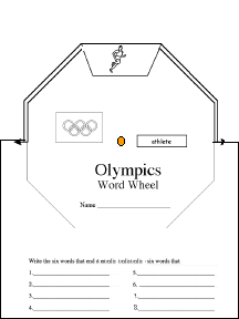 Search result: 'Olympics Wheel : Printable Worksheet'