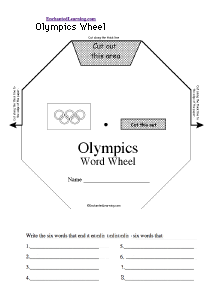 Search result: 'Olympics Wheel  - Top: Printable Worksheet'
