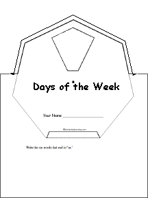 Search result: 'Days of the week Word Wheel: Printable Worksheet'