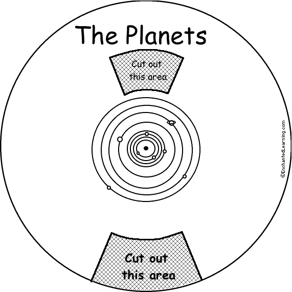 Search result: 'Planets Word Wheel - Top: Printable Worksheet'