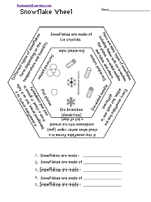 Search result: 'Snowflake Word Wheel - Bottom: Printable Worksheet'