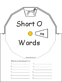 Search result: 'Short o Word Wheel : Printable Worksheet'